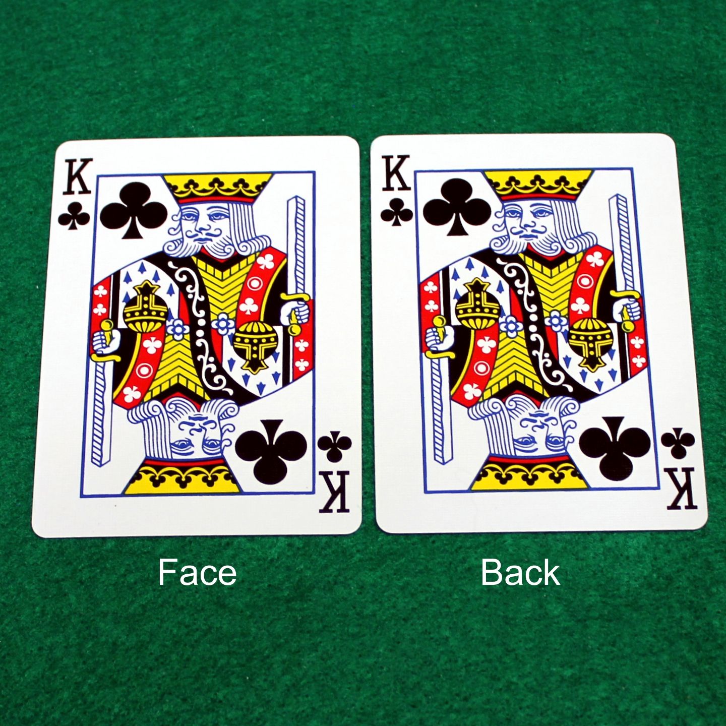 King of Clubs - Mirror - Double Face - OFFICIAL - Bicycle Gaff Playing Card