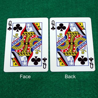 Queen of Clubs - Mirror - Double Face - OFFICIAL - Bicycle Gaff Playing Card