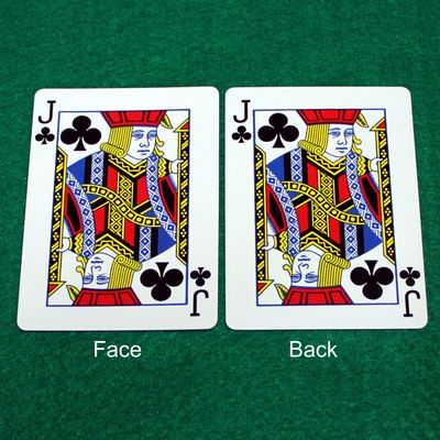 Jack of Clubs - Mirror - Double Face - OFFICIAL - Bicycle Gaff Playing Card