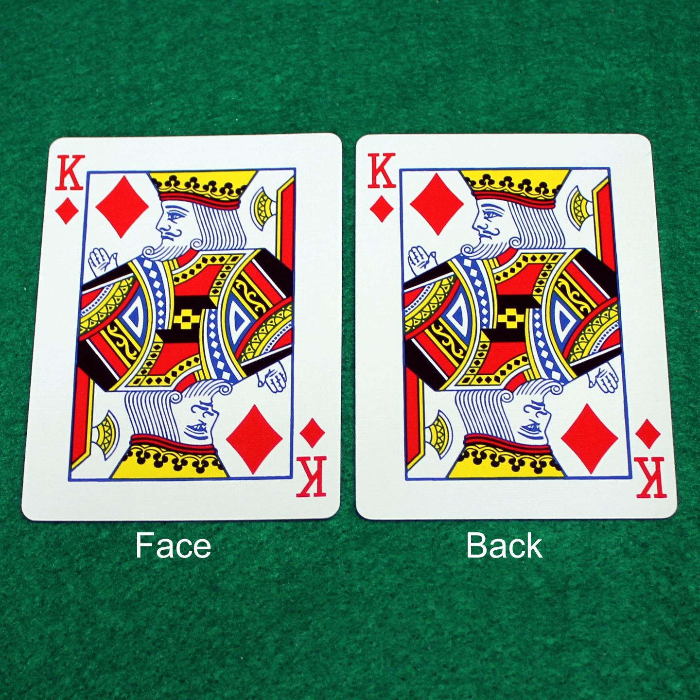 King of Diamonds - Mirror - Double Face - OFFICIAL - Bicycle Gaff Playing Card