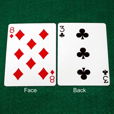 8 of Diamonds / 3 of Clubs - Double Face - OFFICIAL - Bicycle Gaff Playing Card
