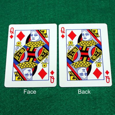 Queen of Diamonds - Mirror - Double Face - OFFICIAL - Bicycle Gaff Playing Card