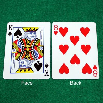 King of Spades / 8 of Hearts - Double Face - OFFICIAL - Bicycle Gaff Playing Card