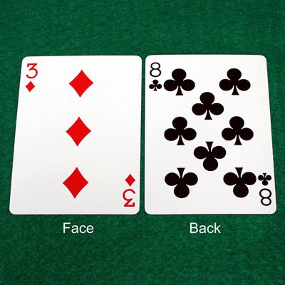 3 of Diamonds / 8 of Clubs - Double Face - OFFICIAL - Bicycle Gaff Playing Card