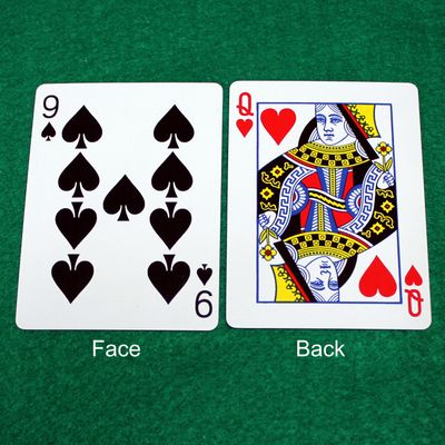 9 of Spades / Queen of Hearts - Double Face - OFFICIAL - Bicycle Gaff Playing Card