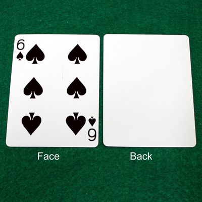 6 of Spades / Blank Face - Double Face - OFFICIAL - Bicycle Gaff Playing Card