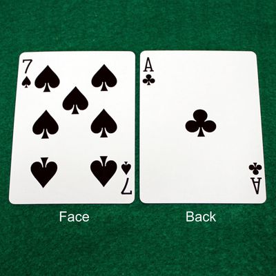 7 of Spades / Ace of Clubs - Double Face - OFFICIAL - Bicycle Gaff Playing Card