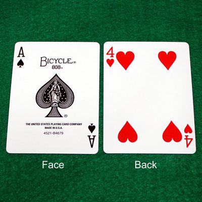 Ace of Spades / 4 of Hearts - Double Face - OFFICIAL - Bicycle Gaff Playing Card