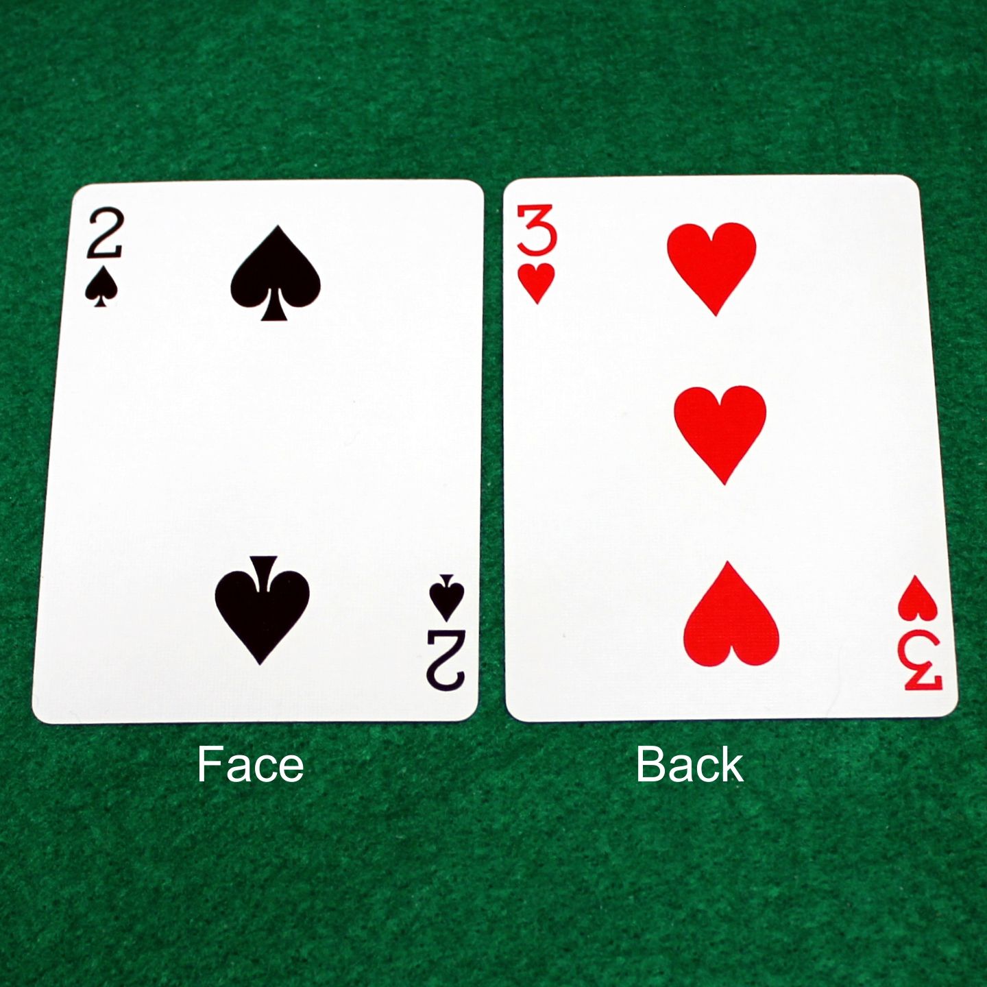 2 of Spades / 3 of Hearts - Double Face - OFFICIAL - Bicycle Gaff Playing Card
