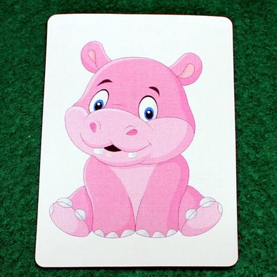 Baby Hippo - Animal - Custom Printed Bicycle Gaff Playing Card