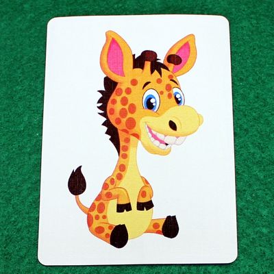 Baby Giraffe - Animal - Custom Printed Bicycle Gaff Playing Card