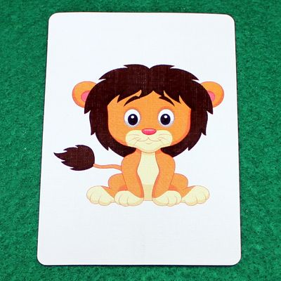 Baby Lion Cub - Animal - Custom Printed Bicycle Gaff Playing Card