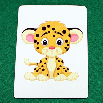 Baby Leopard - Animal - Custom Printed Bicycle Gaff Playing Card