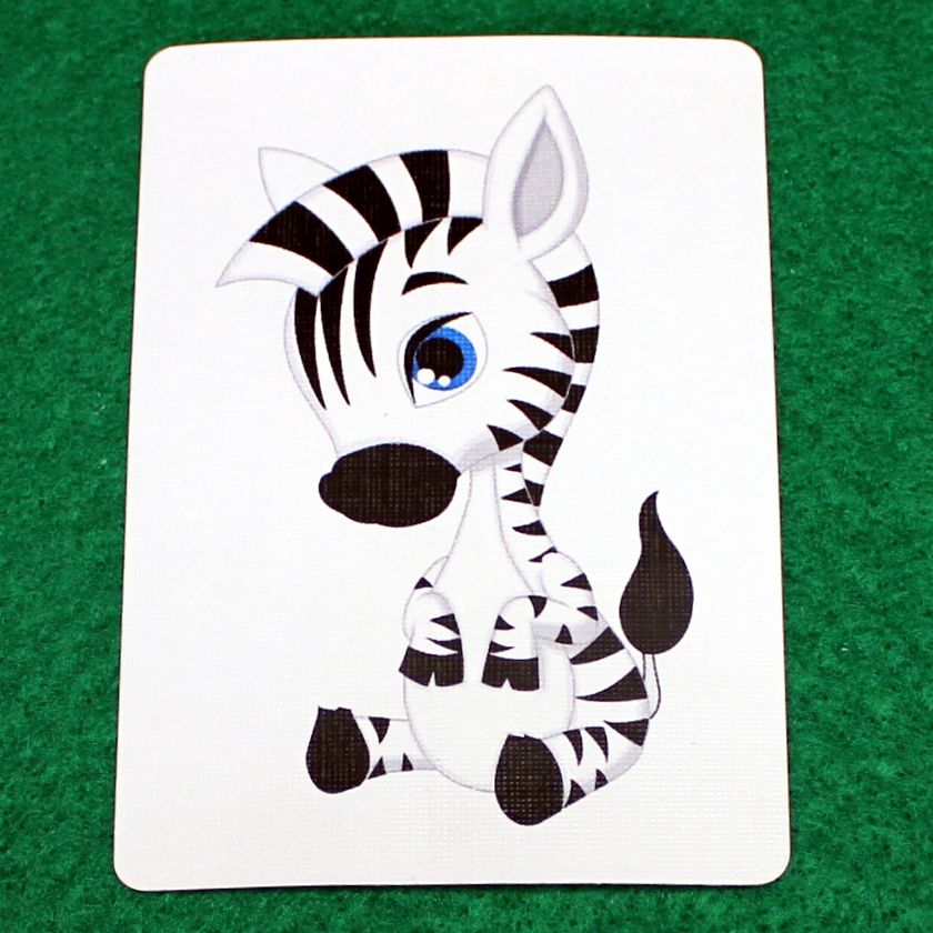 Baby Zebra - Animal - Custom Printed Bicycle Gaff Playing Card