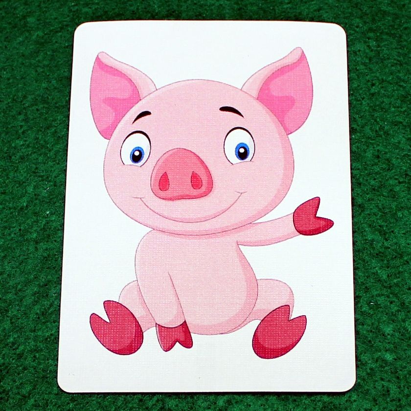 Baby Piglet, Pig - Animal - Custom Printed Bicycle Gaff Playing Card