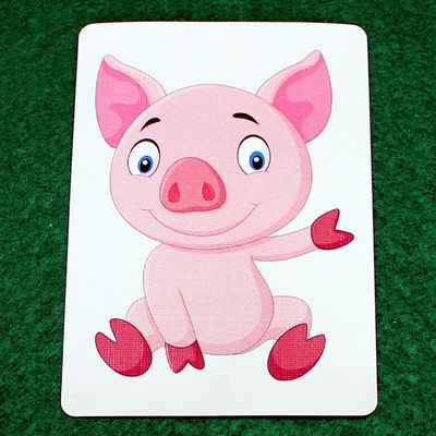 Baby Piglet, Pig - Animal - Custom Printed Bicycle Gaff Playing Card