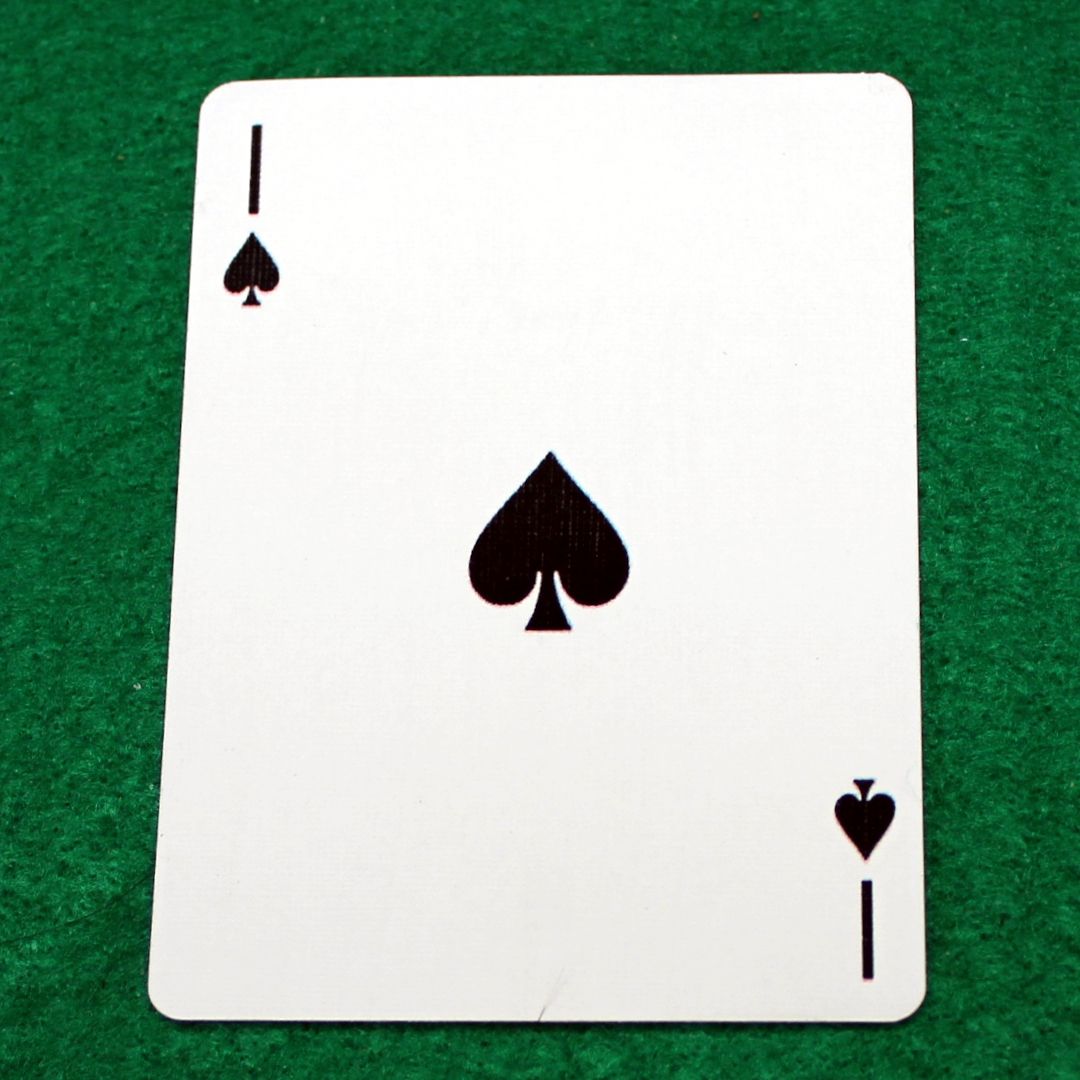 1 of Spades - Bicycle, Custom Printed Gaff Playing Card