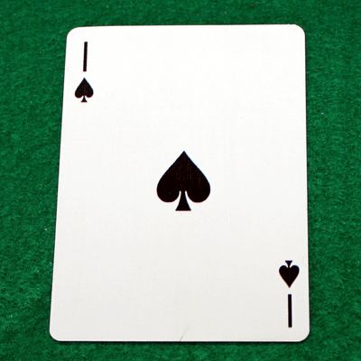 1 of Spades - Bicycle, Custom Printed Gaff Playing Card