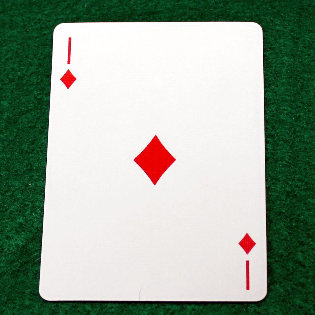 1 of Diamonds - Bicycle, Custom Printed Gaff Playing Card