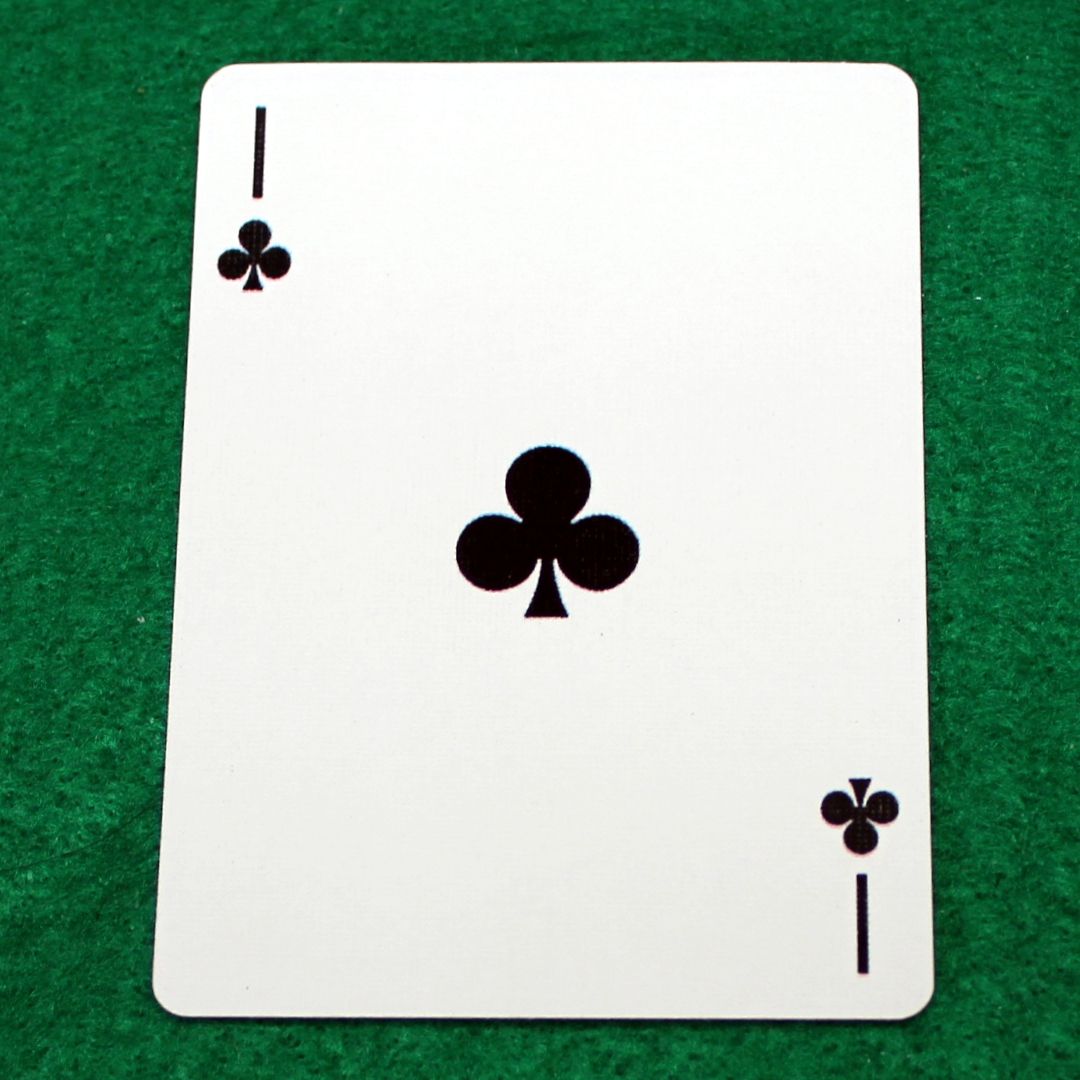 1 of Clubs - Bicycle, Custom Printed Gaff Playing Card