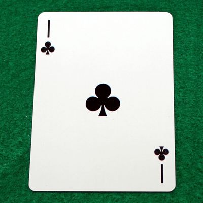 1 of Clubs - Bicycle, Custom Printed Gaff Playing Card