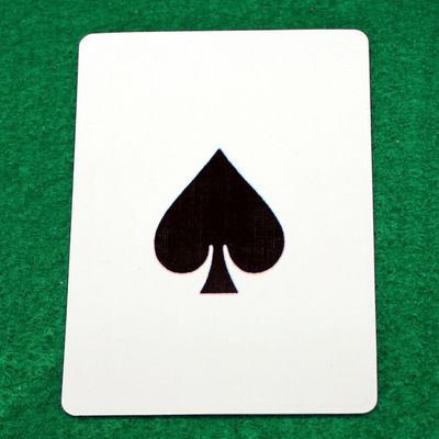 Spade Large Print - Bicycle Custom Printed Gaff Playing Card