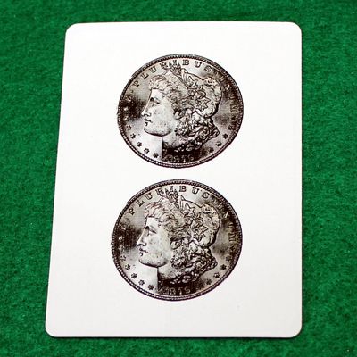 Morgan Dollar (2) - Custom Printed Bicycle Gaff Playing Card