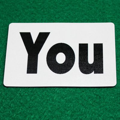 You - Custom Printed Bicycle Gaff Playing Card