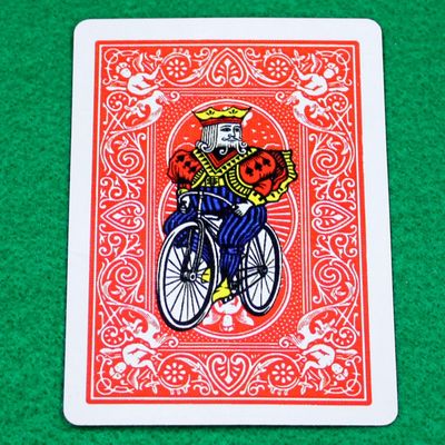 Color Joker on the Red Back - Custom Printed Bicycle Gaff Playing Card