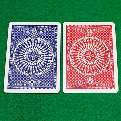 Double Back - Blue Face, Red Back, Tally-Ho Circle Back, Playing Card
