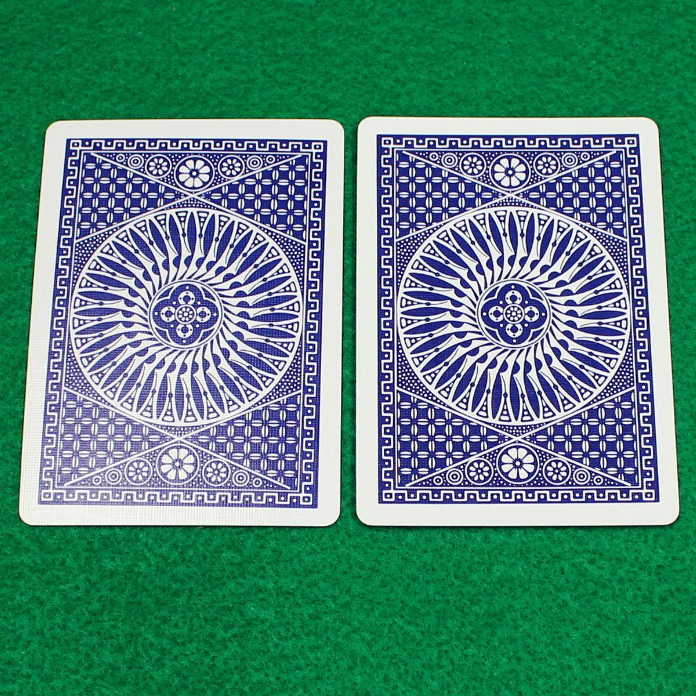 Double Back - Blue Face, Blue Back, Tally-Ho Circle Back, Playing Card