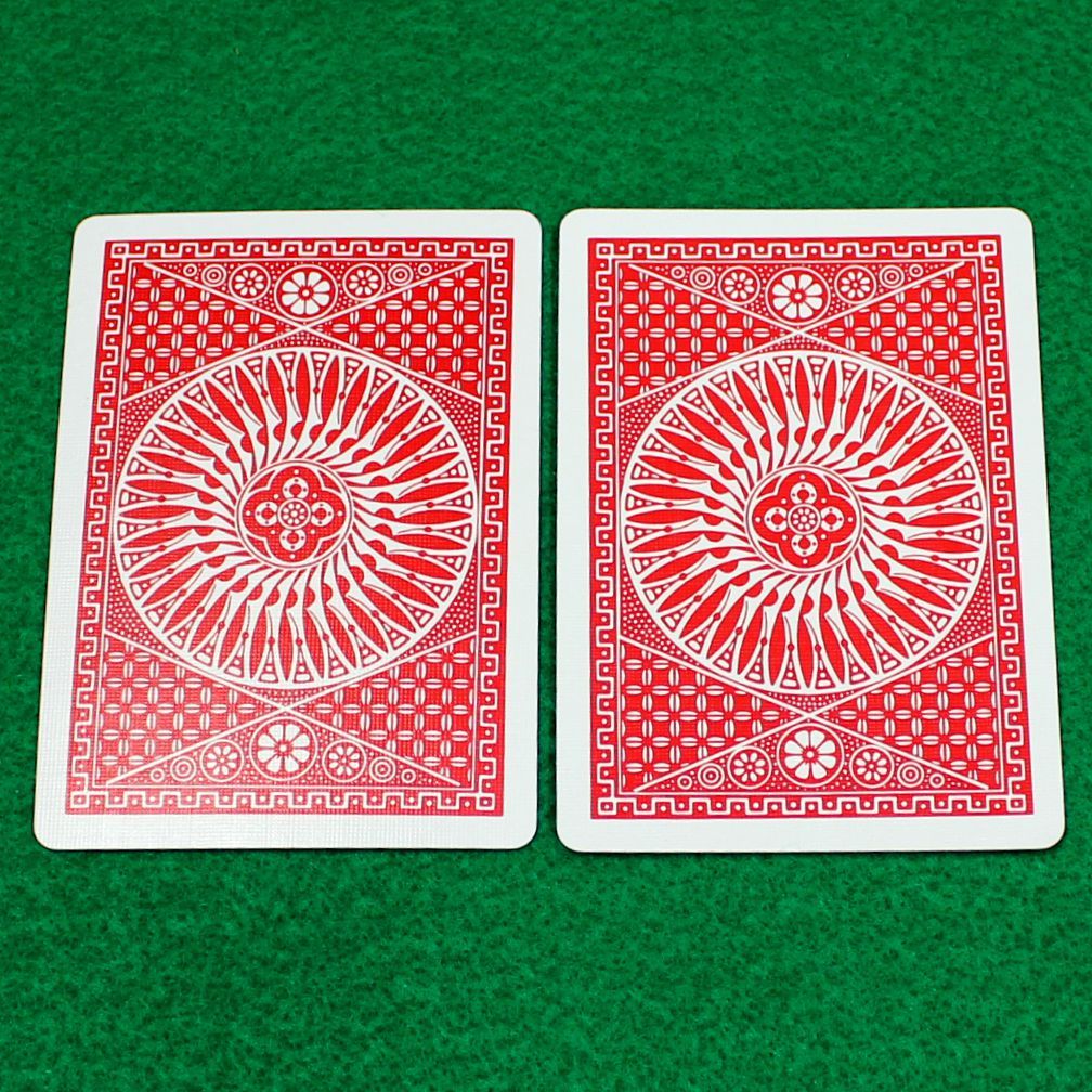 Double Back - Red Face, Red Back, Tally-Ho Circle Back, Playing Card
