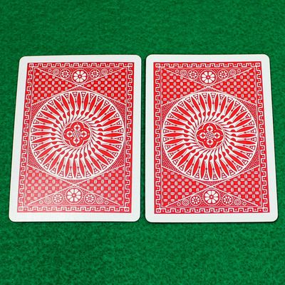 Double Back - Red Face, Red Back, Tally-Ho Circle Back, Playing Card