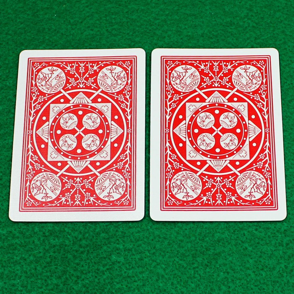 Double Back - Red Face, Red Back, Tally-Ho Fan Back, Playing Card