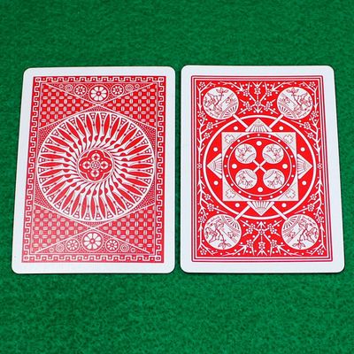 Double Back - Red Face Circle Back, Red Back Fan Back, Tally-Ho Playing Card