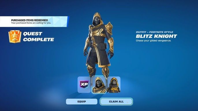 Blitz Knight Skin [ Read Description and instructions at checkout to learn how to pay after placing a order ]