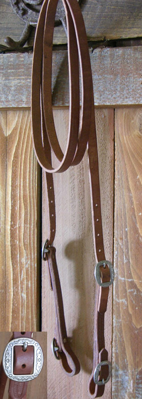 Leather Loop Reins with Buckle