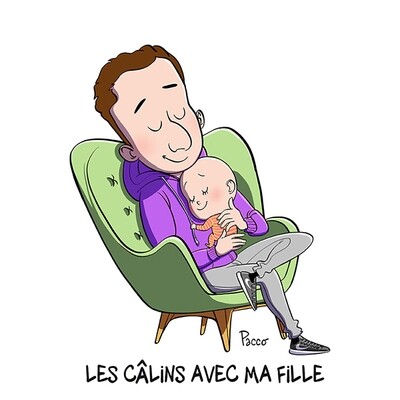 LES CÂLINS AVEC MA FILLE
Par Pacco