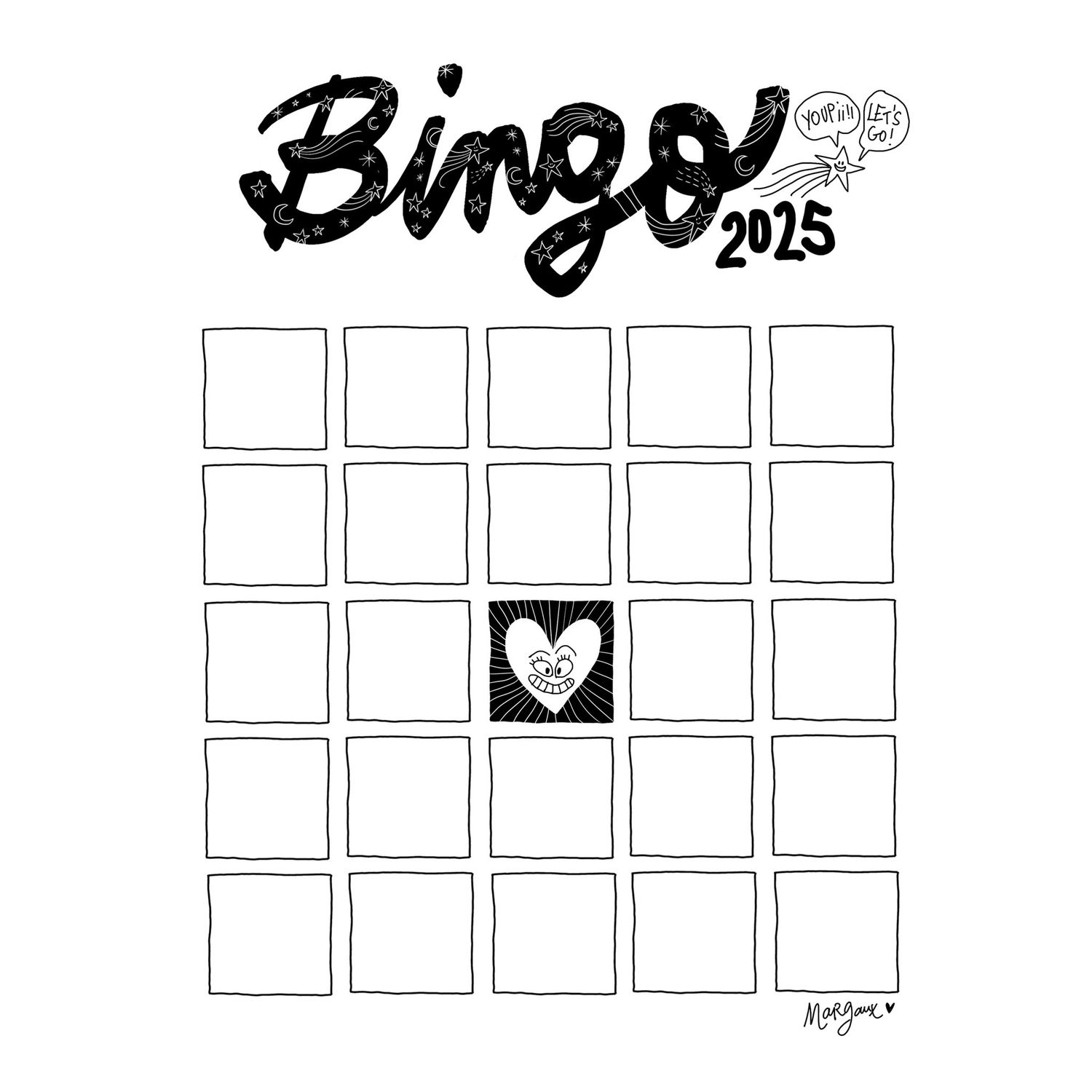 Bingo Card 2025