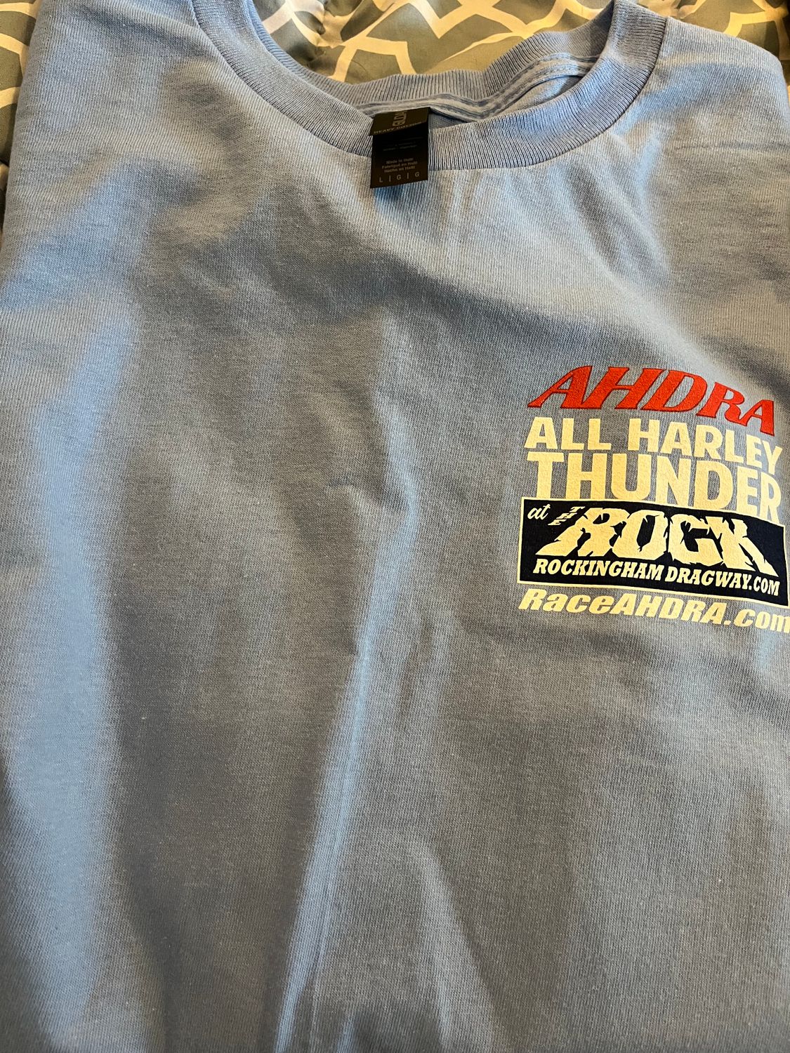 ROCKINGHAM EVENT T-SHIRT carolina blue 2 X-LARGE