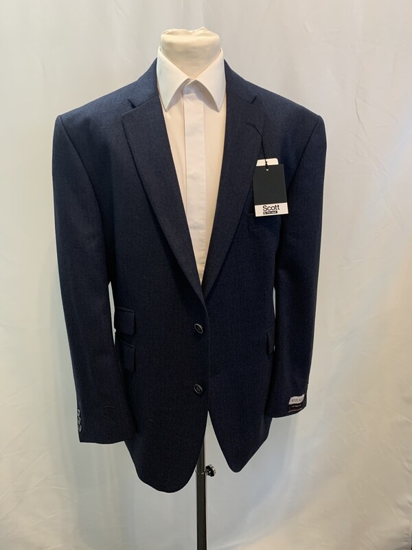 Scott Navy Tweed Blazer 48R