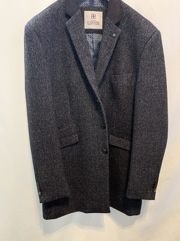 Cavani Fabrini Coat Navy 50