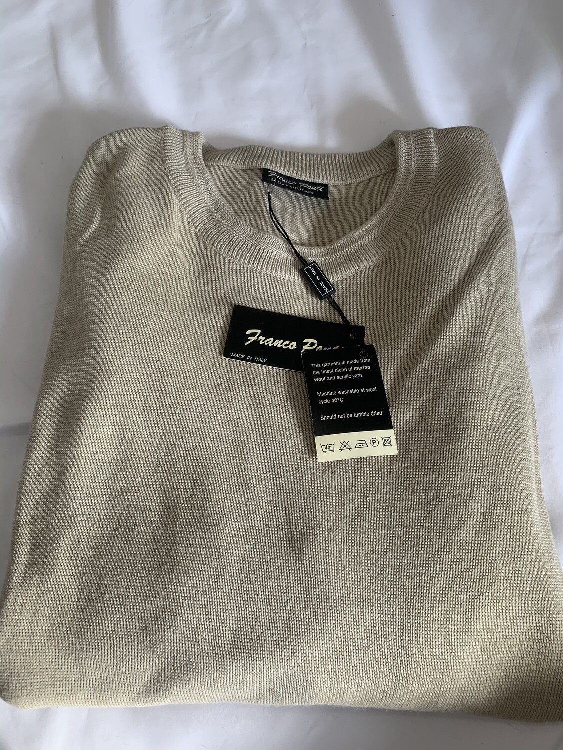 Franco ponte merino wool jumper- Tan- 2XL
