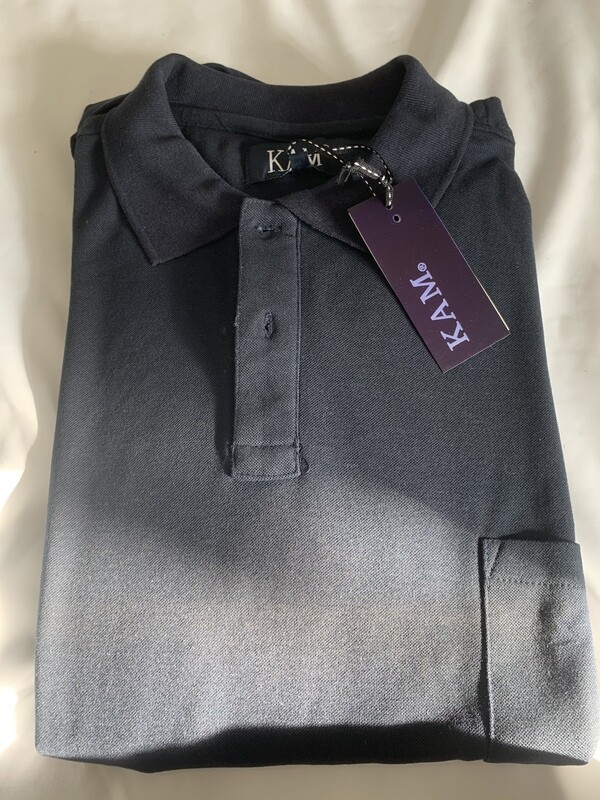 Kam navy polo neck t shirt- 2XL