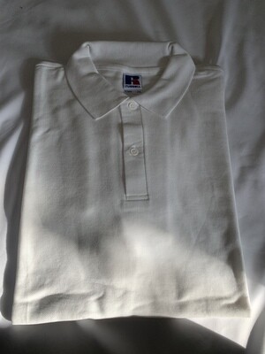 White polo shirt 2XL