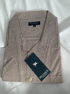 Pegasus short sleeved check shirt- 5XL