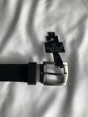 Charles smith black leather belt