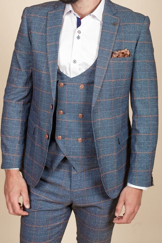 Marc Darcy Jensen Sky 3 Piece Suit