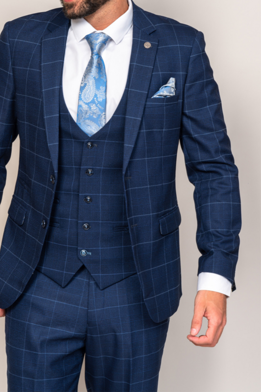 Marc Darcy Edinson Sky 3 Piece Suit