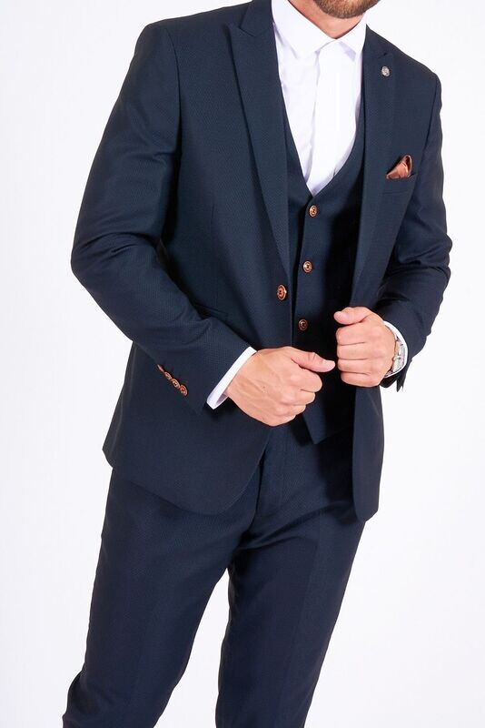 Marc Darcy Max Navy 3 Piece Suit